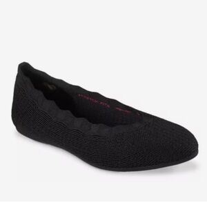 Skechers Black Knit love spell flat new Sz 8.5